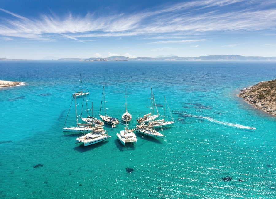 Sail With Catamaran Cyclades